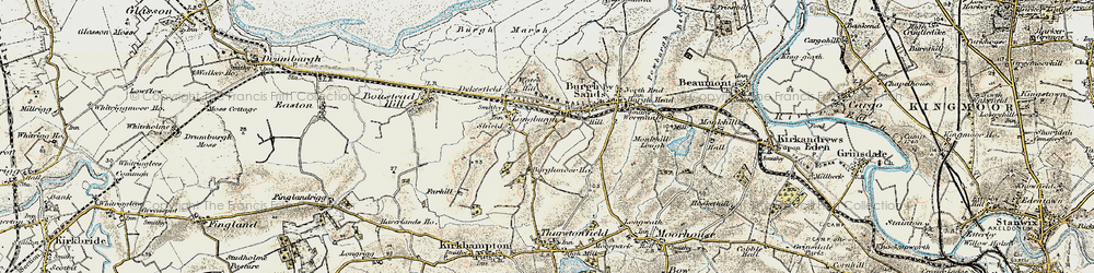 Old map of Longburgh in 1901-1904