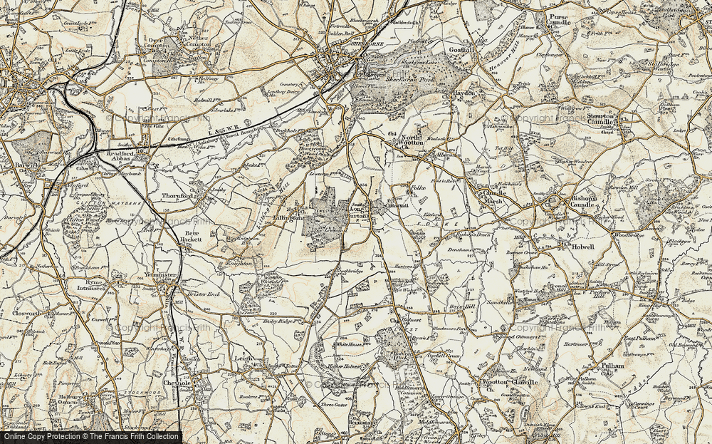 Old Map of Longburton, 1899 in 1899