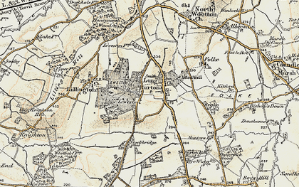 Old map of Longburton in 1899