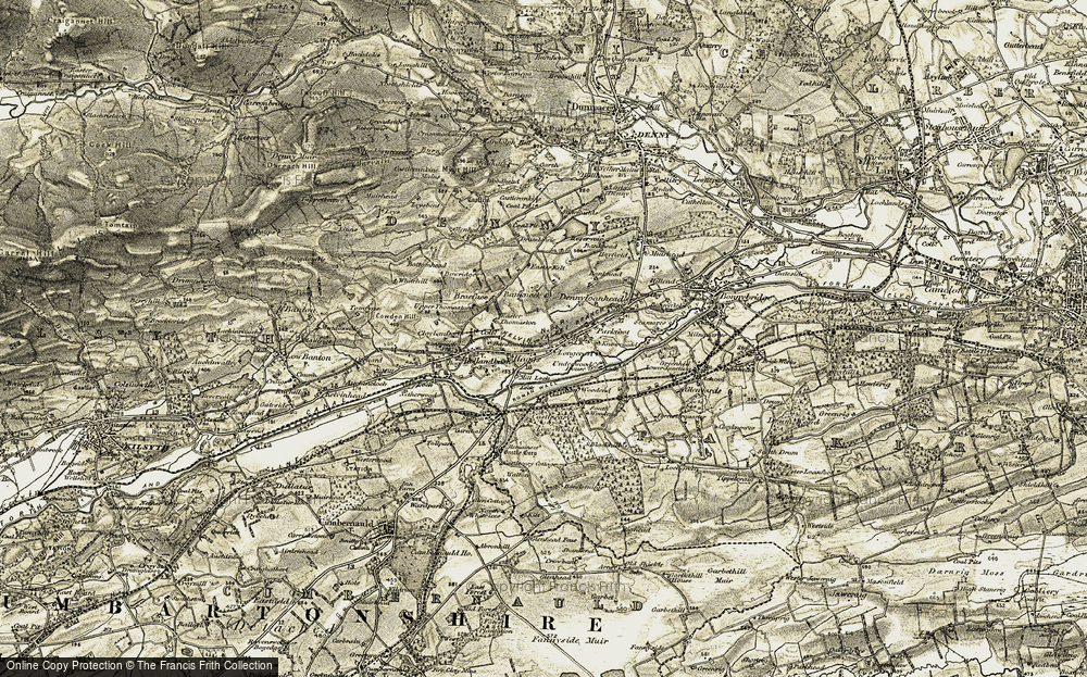 Old Map of Longcroft, 1904-1907 in 1904-1907