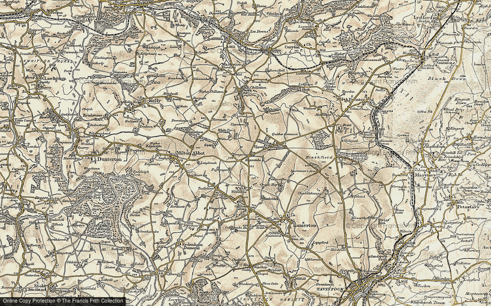 Old Map of Longcross, 1899-1900 in 1899-1900