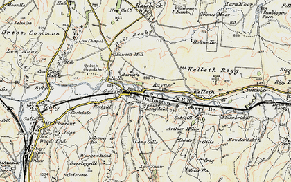 Old map of Longdale in 1903-1904