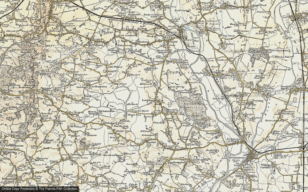 Old Map of Longdon, 1899-1901 in 1899-1901