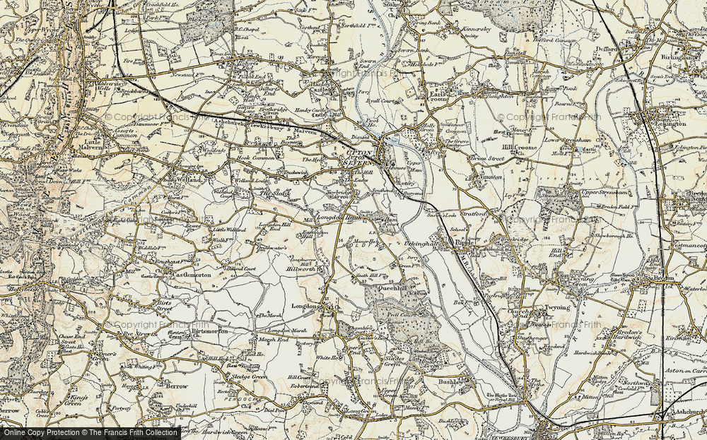 Old Map of Longdon Heath, 1899-1901 in 1899-1901