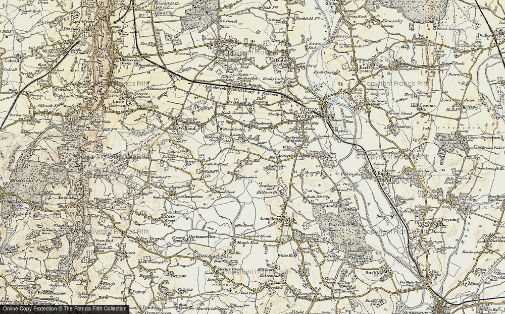 Old Map of Longdon Hill End, 1899-1901 in 1899-1901