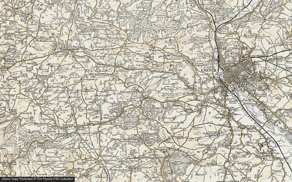 Old Map of Longdown, 1899-1900 in 1899-1900