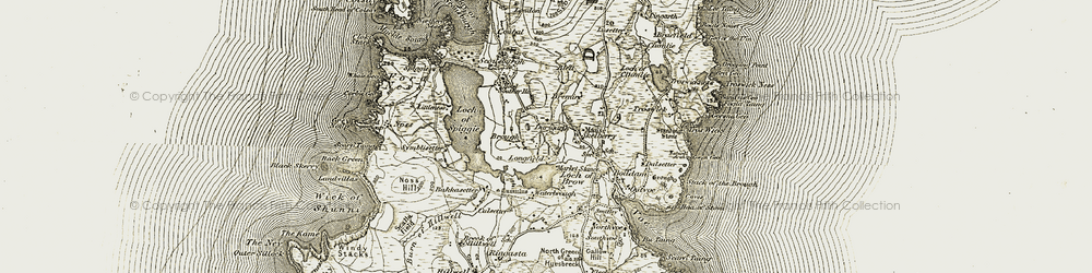 Old map of Longfield in 1911-1912