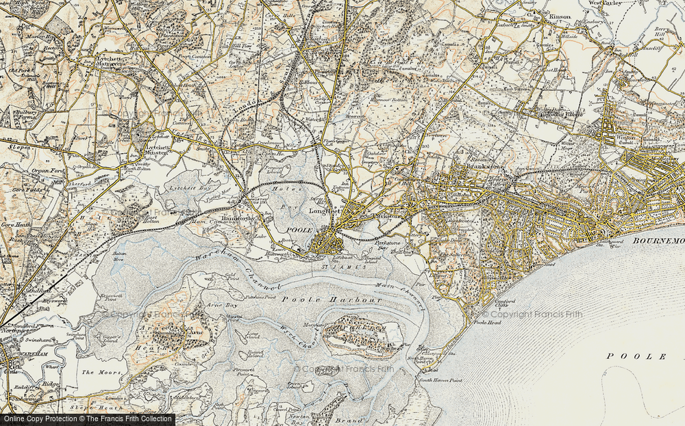 Old Map of Longfleet, 1899-1909 in 1899-1909