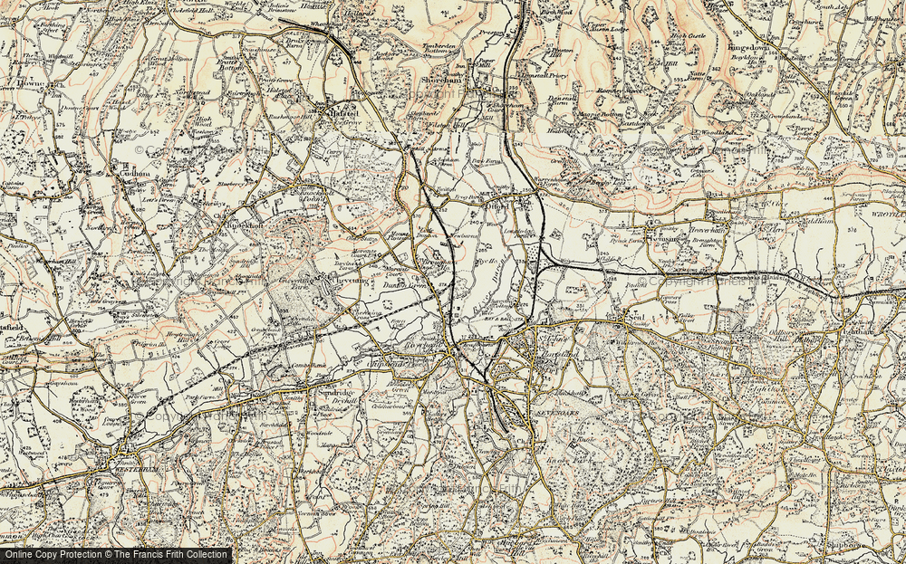 Old Map of Longford, 1897-1898 in 1897-1898