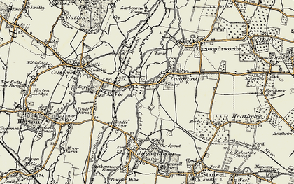 Old map of Longford in 1897-1909
