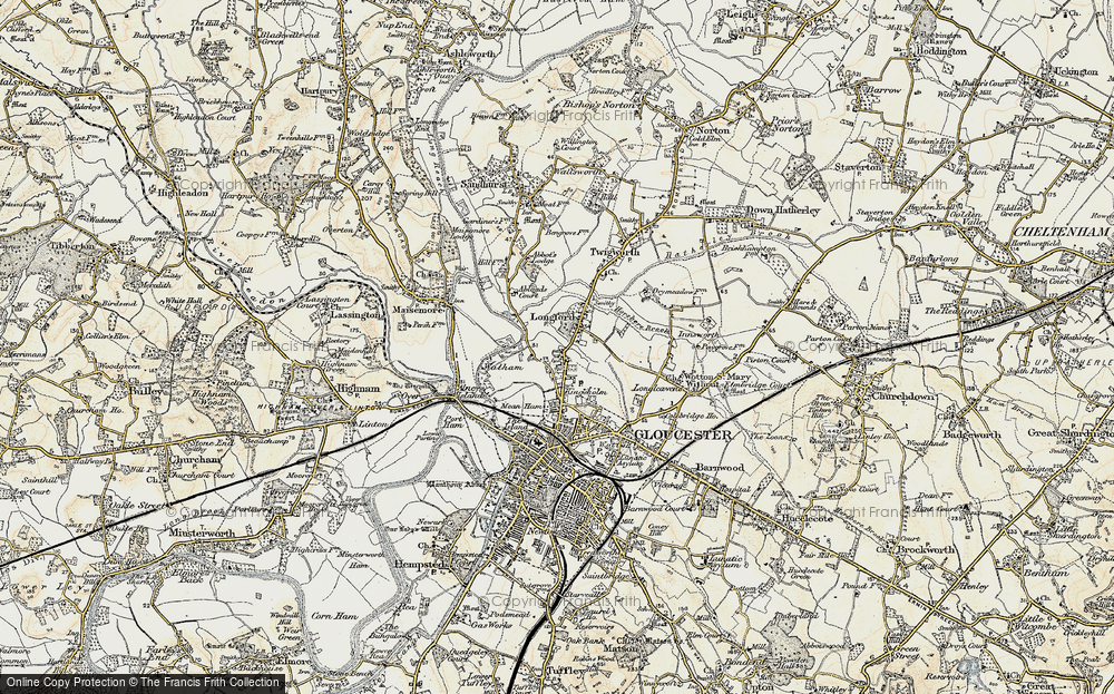 Old Map of Longford, 1898-1900 in 1898-1900