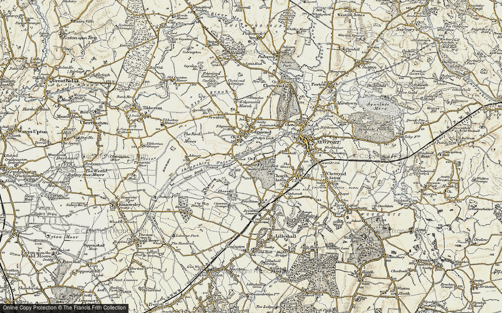 Old Map of Longford, 1902 in 1902