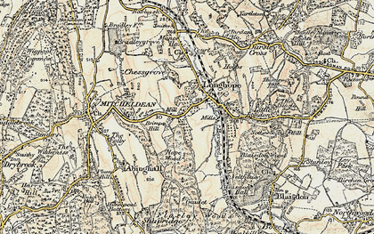Old map of Longhope in 1899-1900