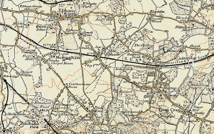 Old map of Longlands in 1897-1902