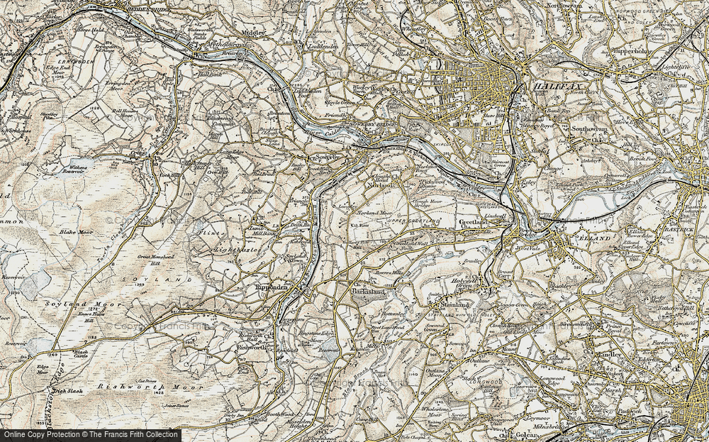 Old Map of Longley, 1903 in 1903