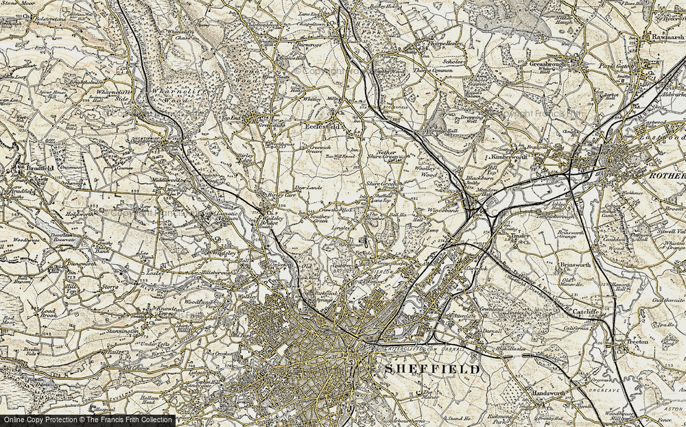Old Map of Longley, 1903 in 1903