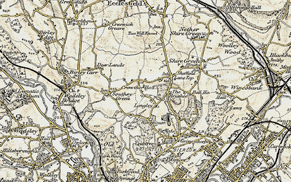 Old map of Longley in 1903