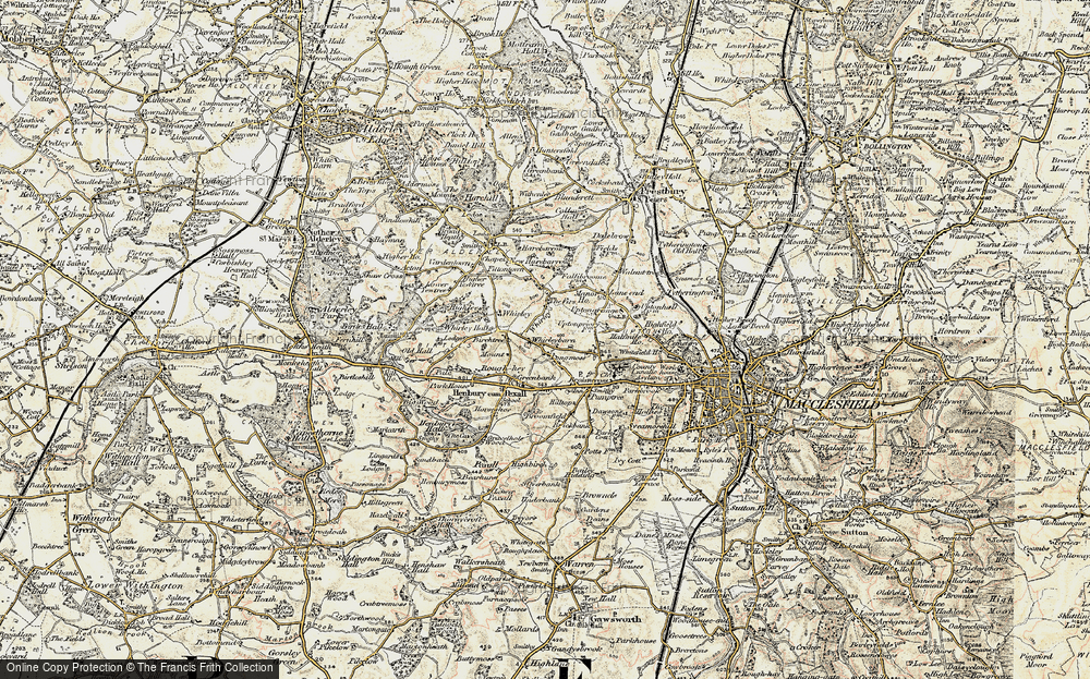 Old Map of Historic Map covering Whirleybarn in 1902-1903