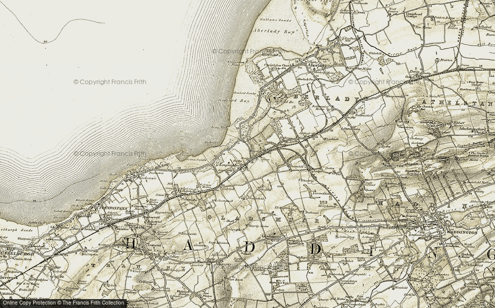 Old Map of Longniddry, 1903-1906 in 1903-1906