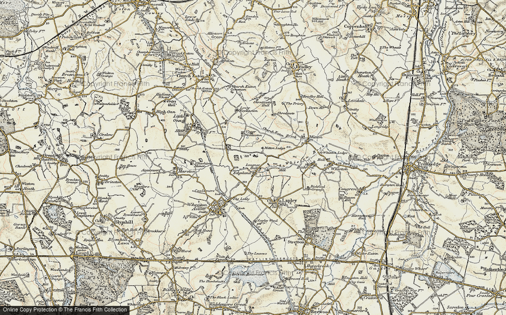 Old Map of Longnor, 1902 in 1902