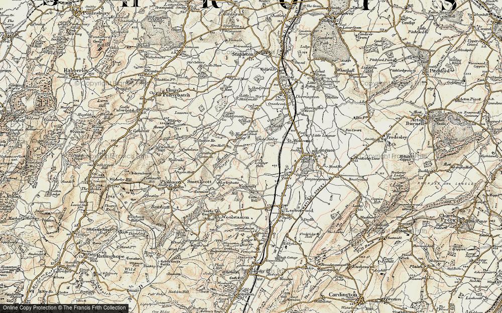 Old Map of Longnor Park, 1902-1903 in 1902-1903