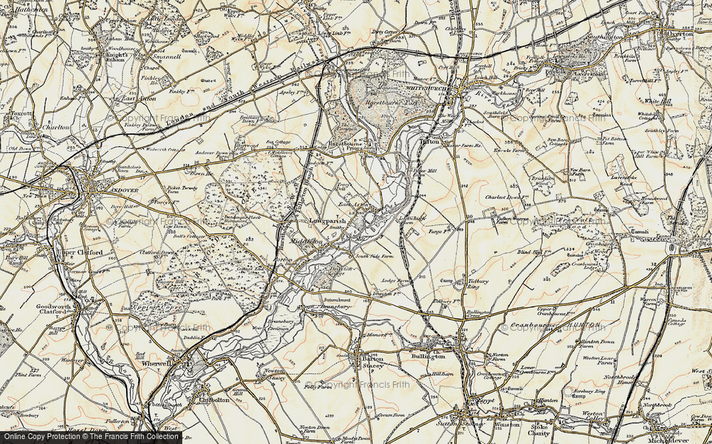 Old Map of Longparish, 1897-1900 in 1897-1900