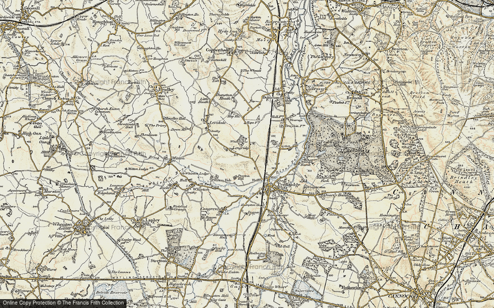 Old Map of Historic Map covering Whittamoors, The in 1902