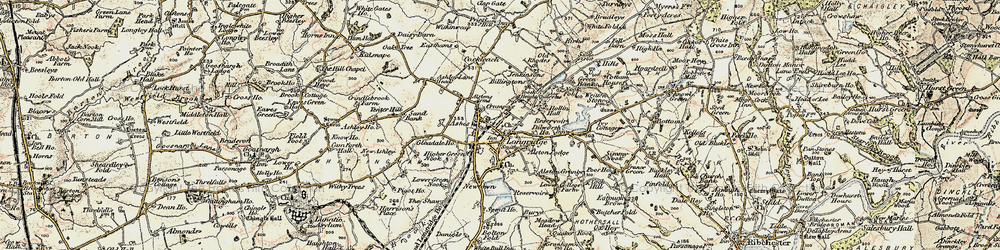 Old map of Longridge in 1903-1904