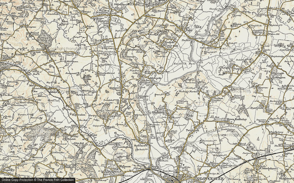 Old Map of Longridge End, 1898-1900 in 1898-1900