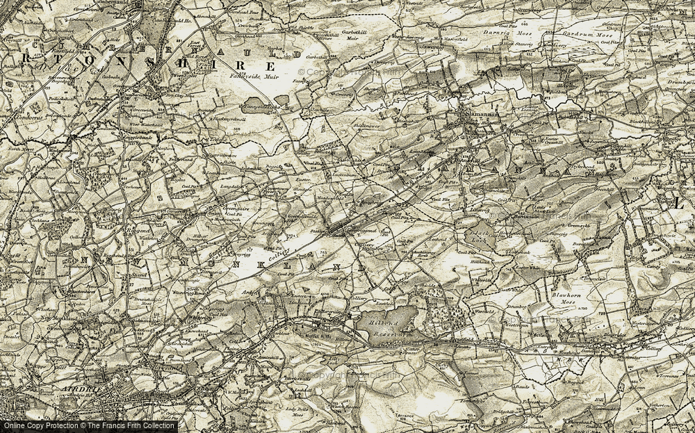 Old Map of Longriggend, 1904-1905 in 1904-1905