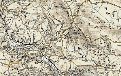Old map of Longshaw in 1902