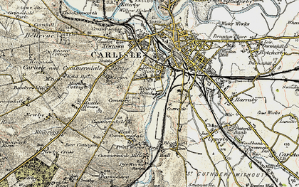 Old map of Longsowerby in 1901-1904