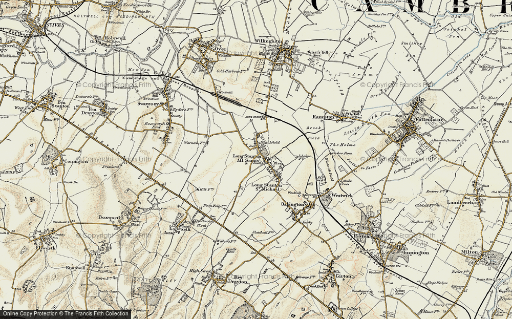 Old Map of Longstanton, 1901 in 1901