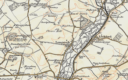 Old map of Longstock in 1897-1900