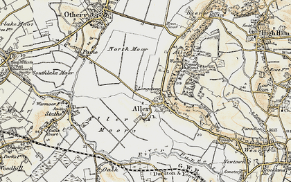 Old map of Longstone in 1898-1900