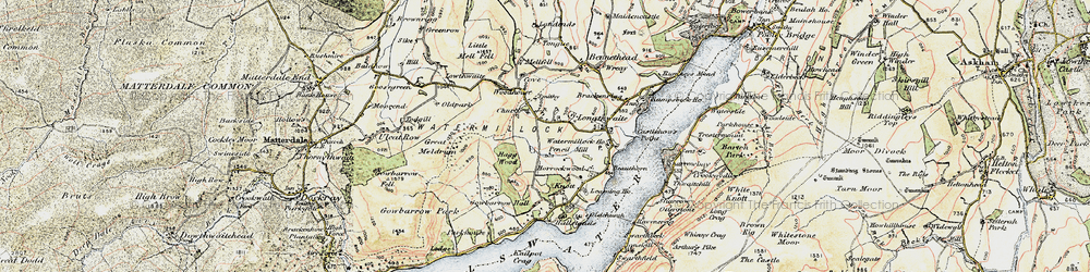 Old map of Longthwaite in 1901-1904