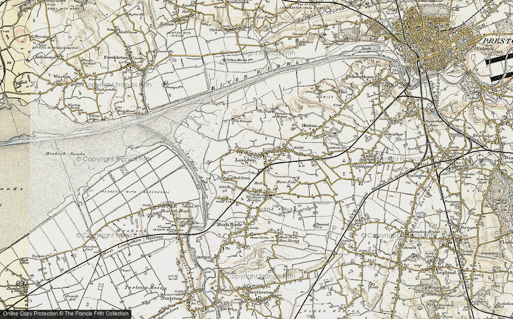 Old Map of Longton, 1902-1903 in 1902-1903