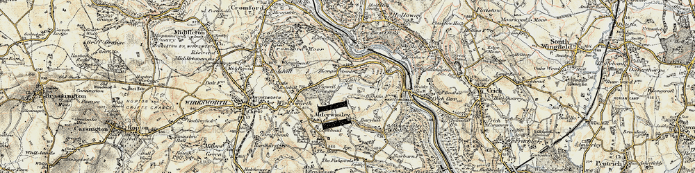 Old map of Longway Bank in 1902-1903