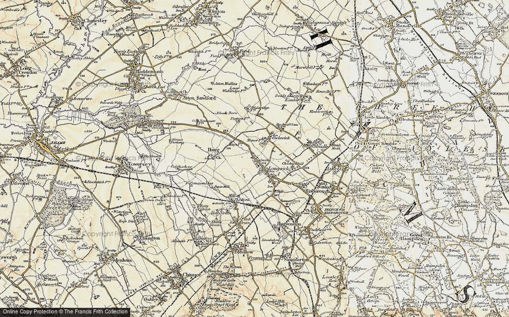 Old Map of Longwick, 1897-1898 in 1897-1898