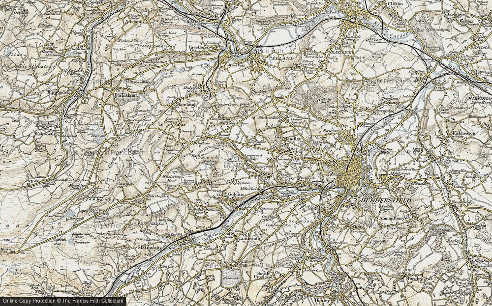 Old Map of Longwood Edge, 1903 in 1903