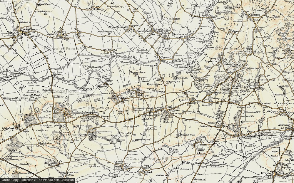 Old Map of Longworth, 1897-1899 in 1897-1899