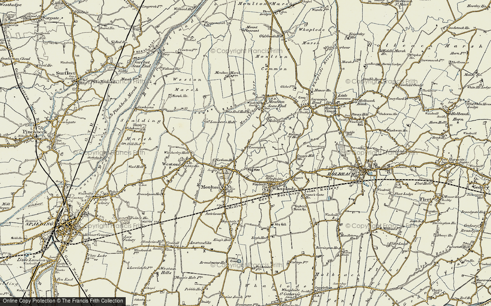 Old Map of Loosegate, 1901-1902 in 1901-1902