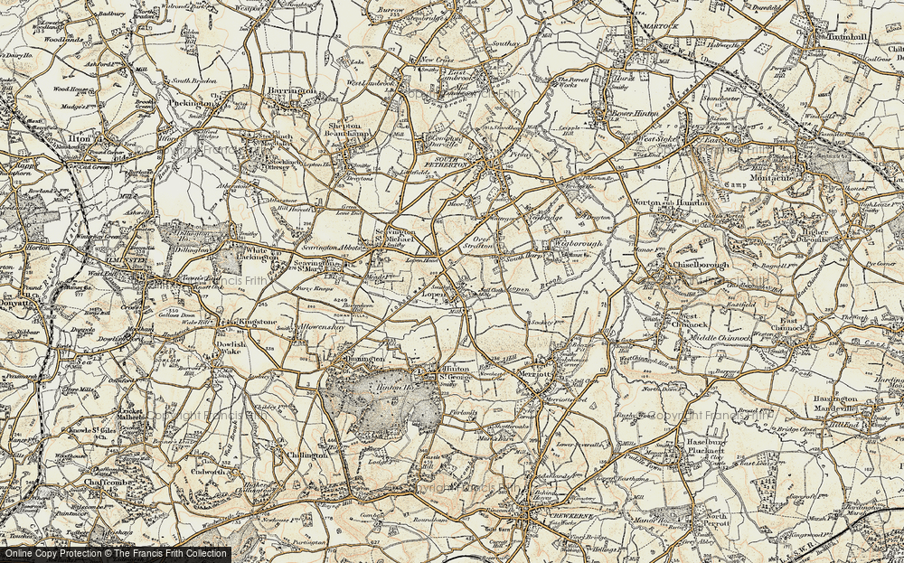 Old Map of Lopen, 1898-1900 in 1898-1900