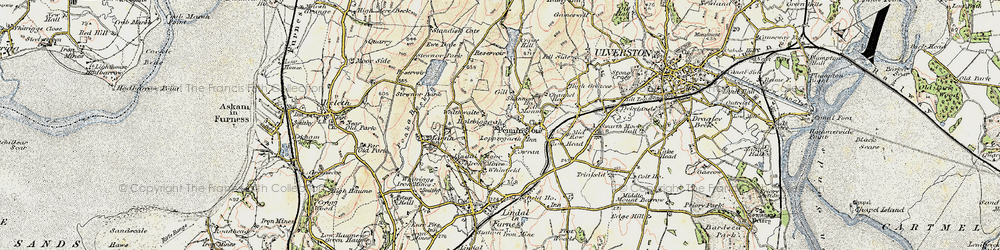 Old map of Loppergarth in 1903-1904