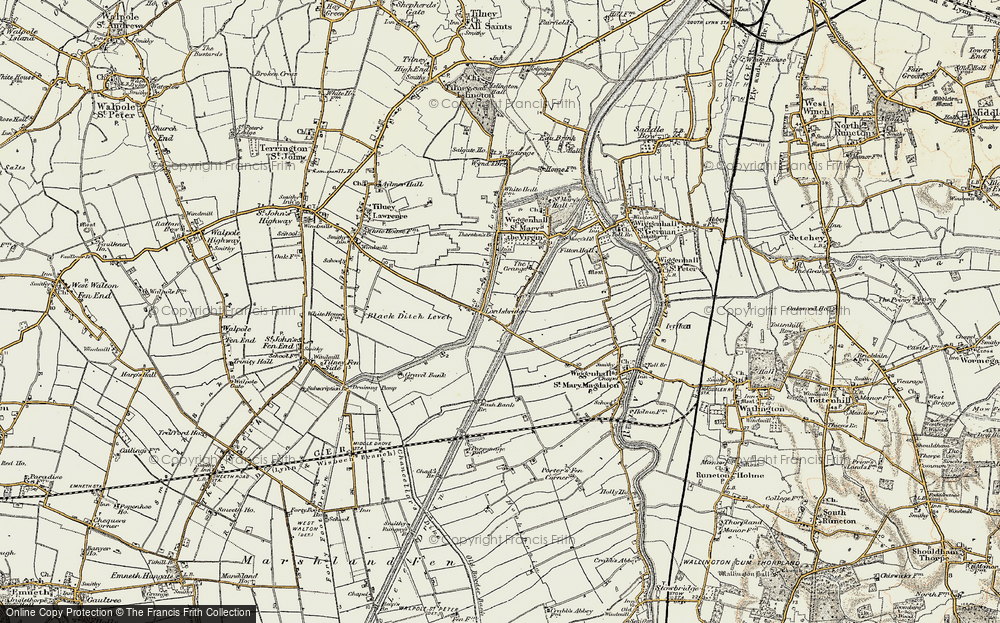 Old Map of Lordsbridge, 1901-1902 in 1901-1902
