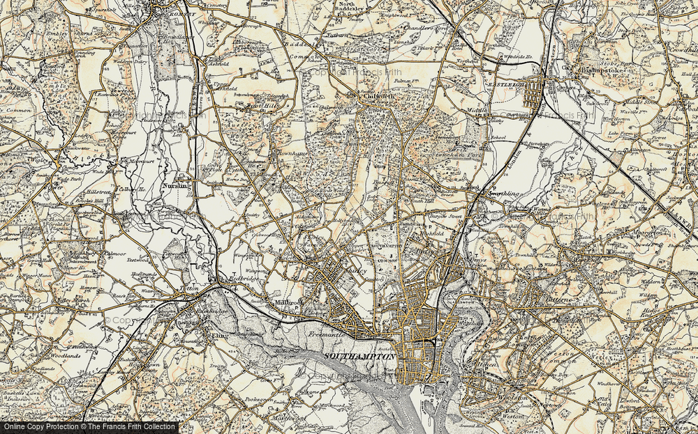 Old Map of Lordswood, 1897-1909 in 1897-1909