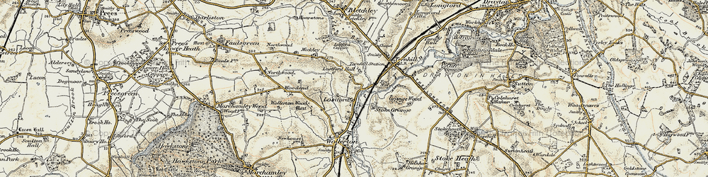 Old map of Lostford in 1902