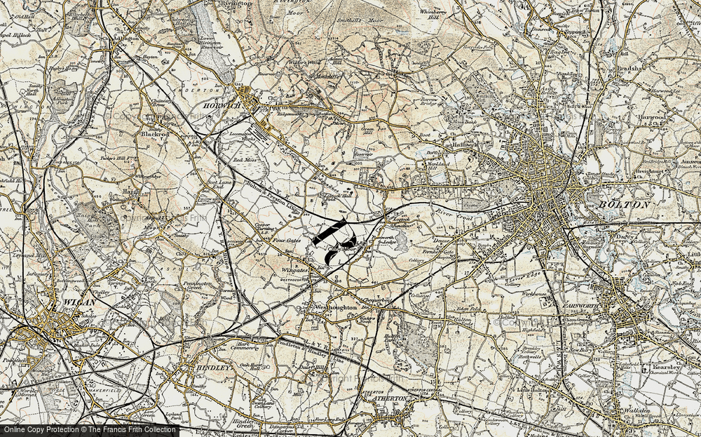 Old Map of Lostock, 1903 in 1903