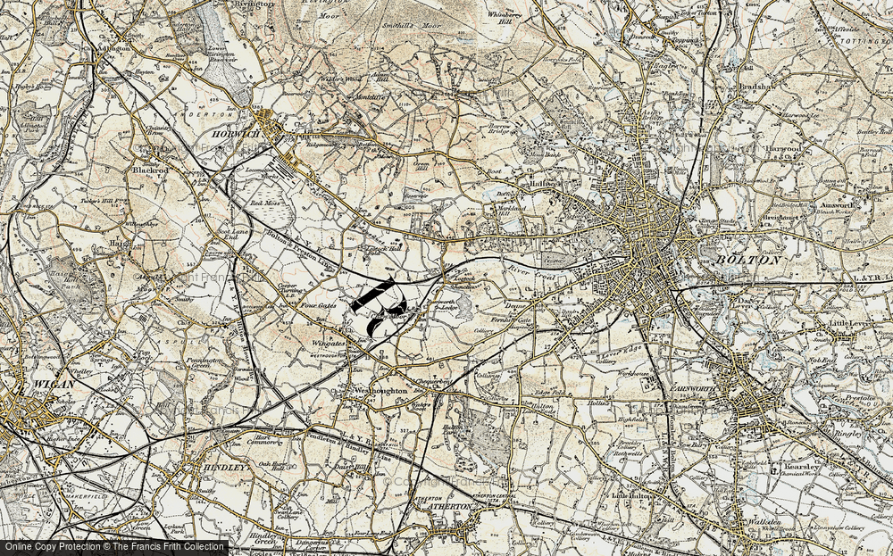 Old Map of Lostock Junction, 1903 in 1903