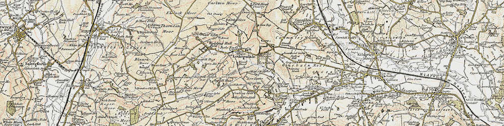 Old map of Leys Ho in 1903-1904